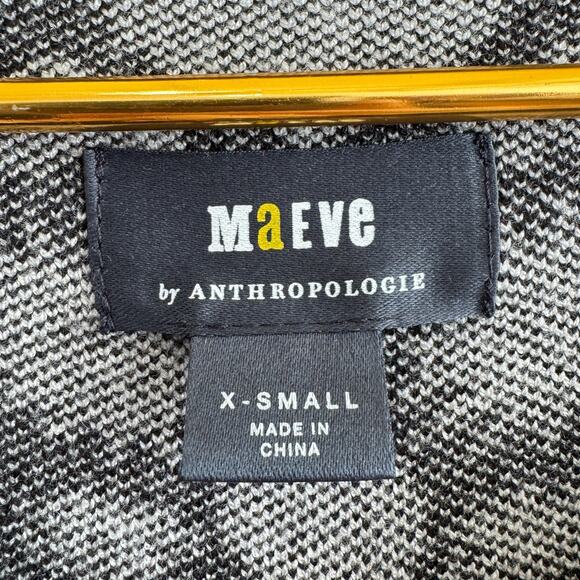 Maeve by Anthropologie Heart Print Boat Neck Sweater in Black & White Size XS - Picture 4 of 6